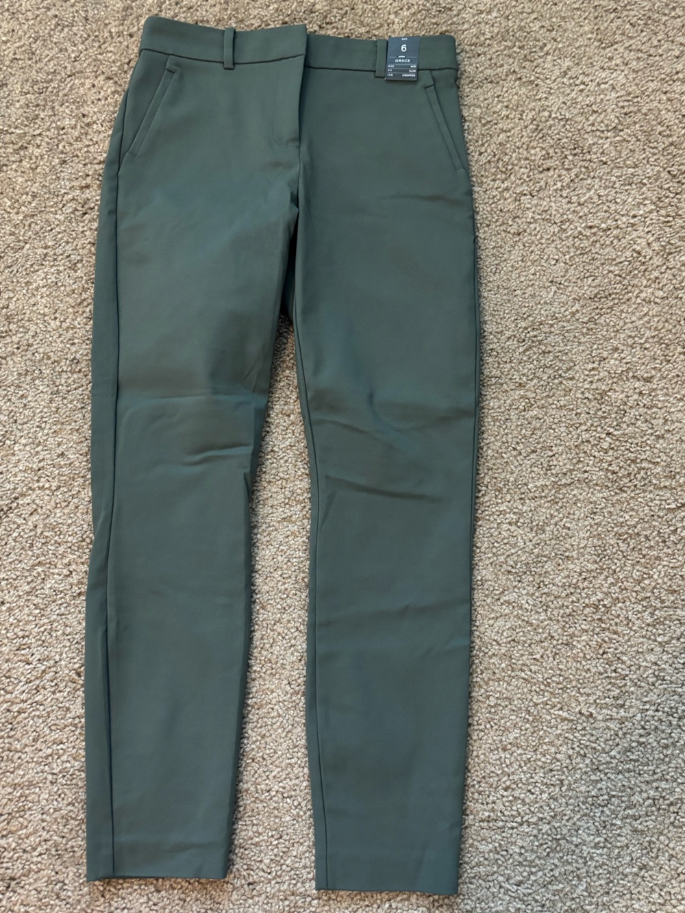 Forever New Olive Green Tailored Pants